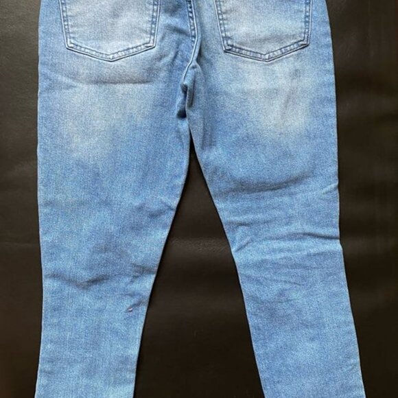 HT Denim: Indigo Destructed Mom Jeans (Size: 0) NWOT - Picture 2 of 12